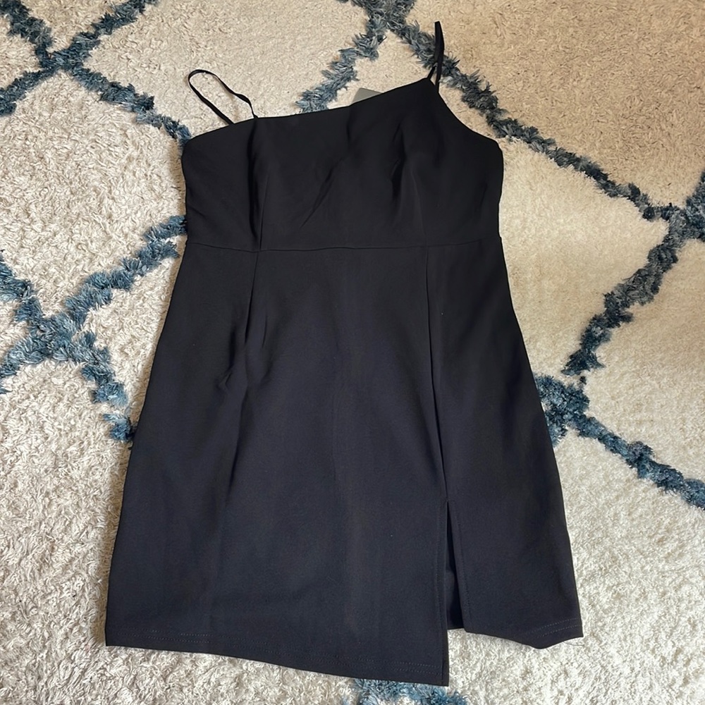 Black mini dress